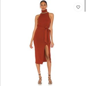 NBD Maggie Dress in Clay Red